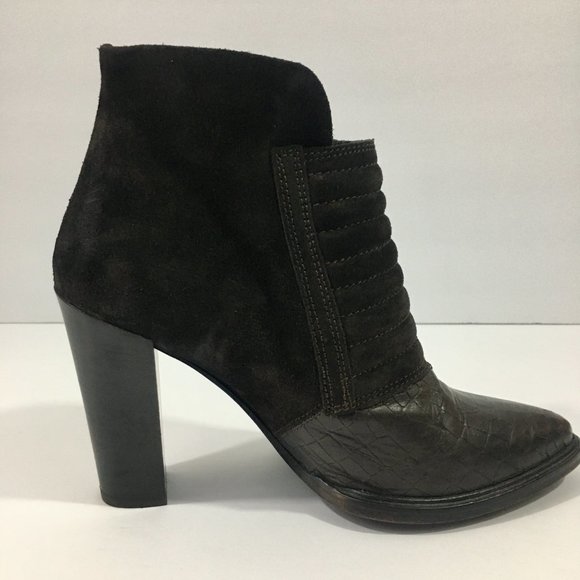 All Saints Crocodile Embossed Ankle Boots – Like New - Picture 5 of 12